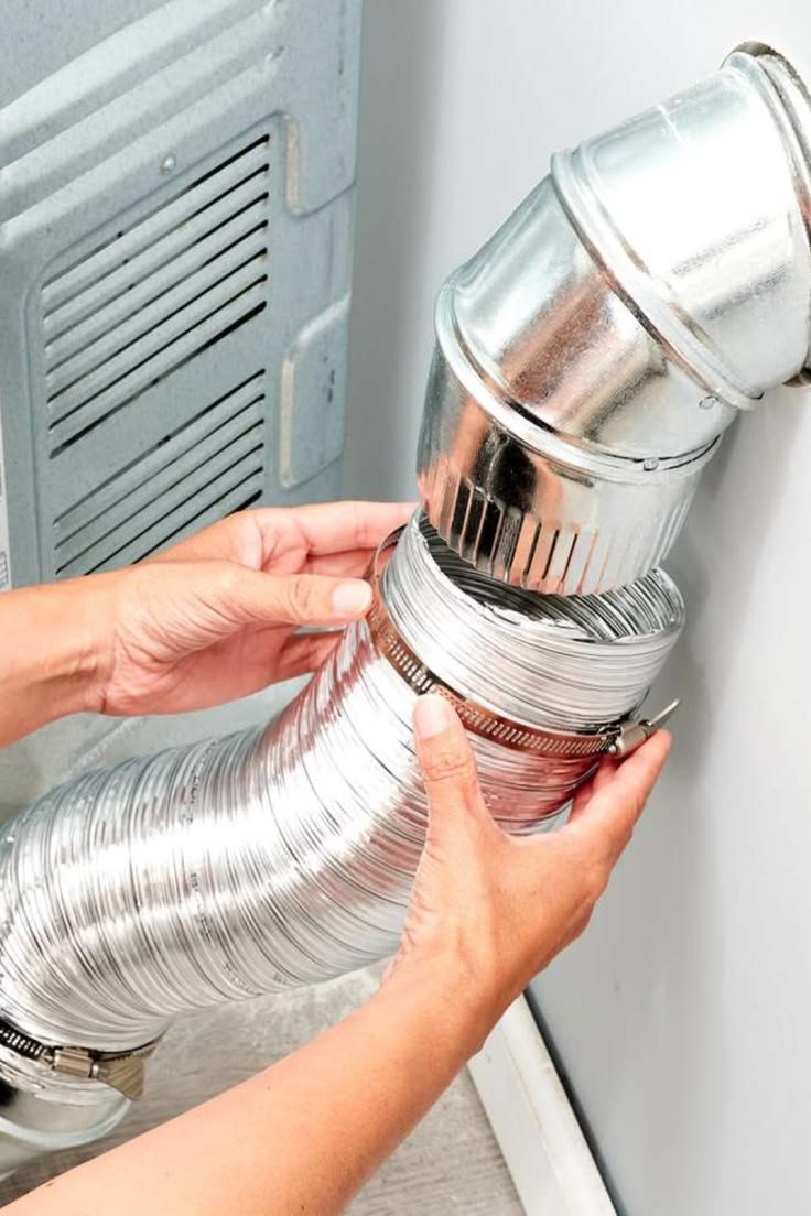Installing a metal dryer transition duct - Clovis, CA 93611